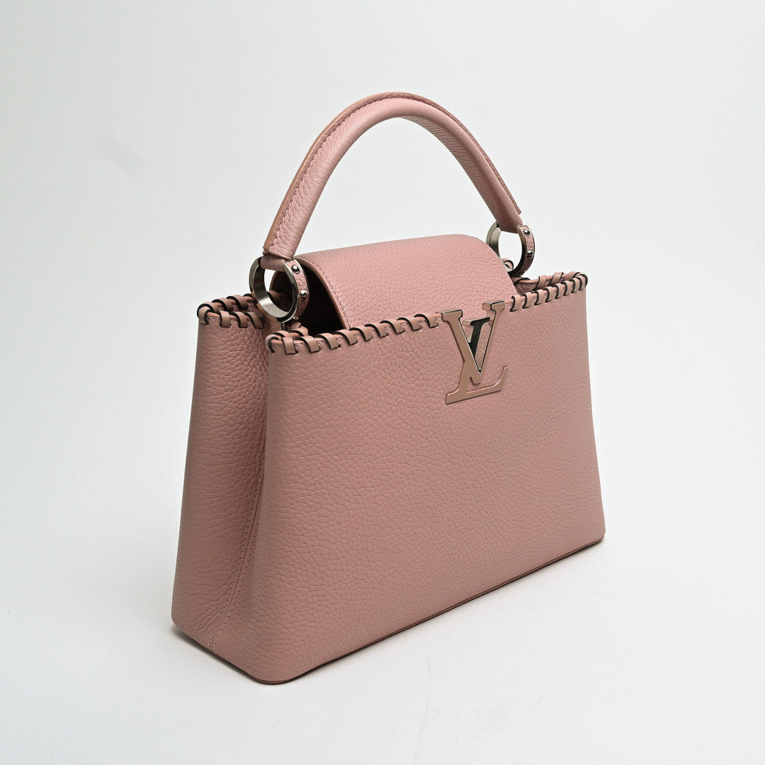 Louis Vuitton Pink Taurillon Leather Capucines MM Handbag