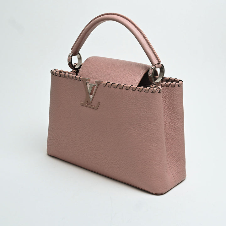 Louis Vuitton Pink Taurillon Leather Capucines MM Handbag