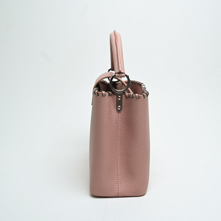 Louis Vuitton Pink Taurillon Leather Capucines MM Handbag