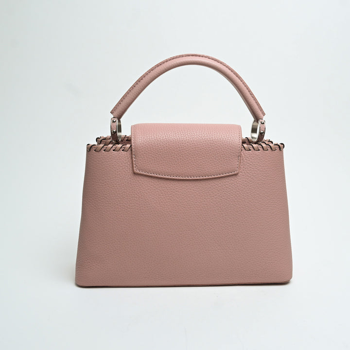 Louis Vuitton Pink Taurillon Leather Capucines MM Handbag