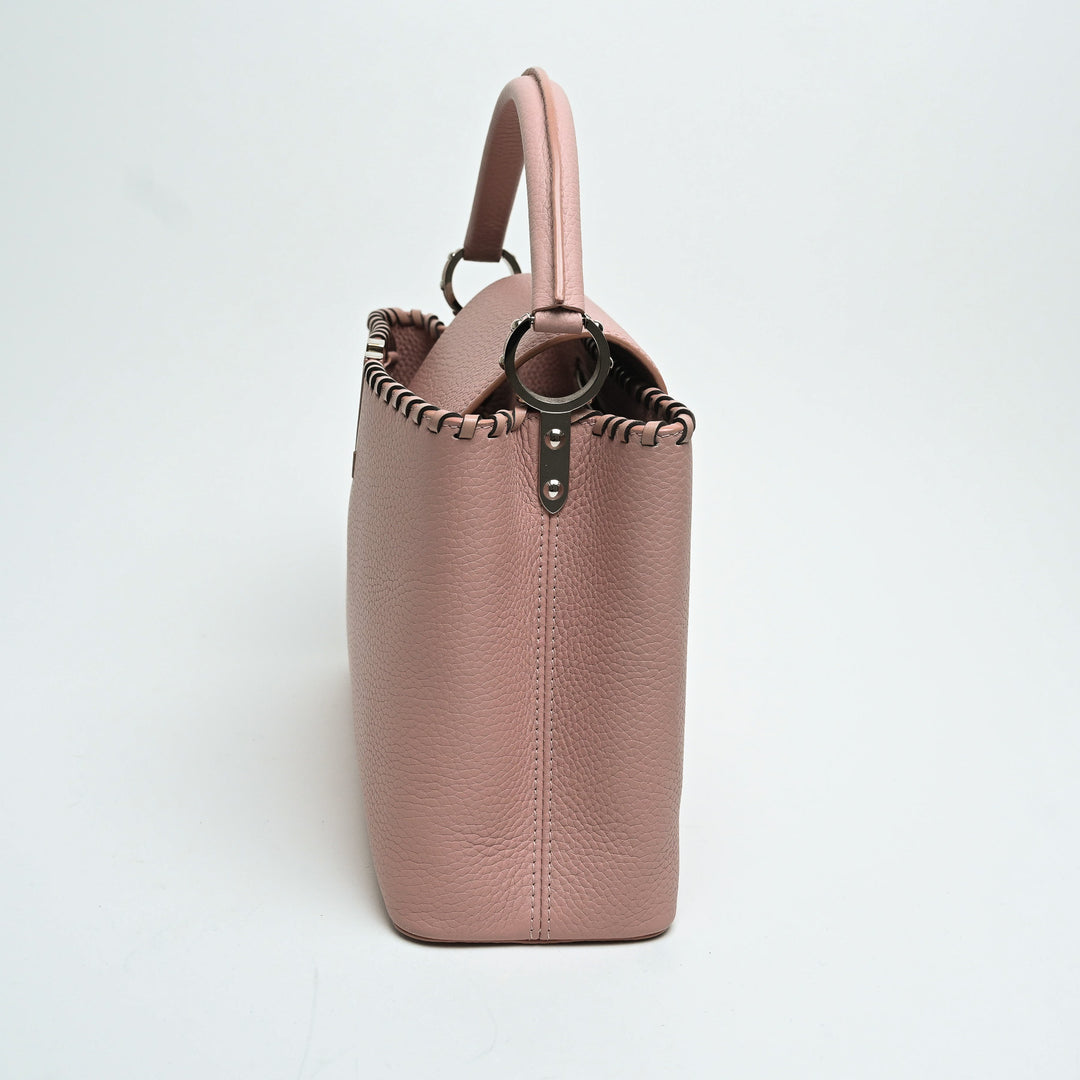 Louis Vuitton Pink Taurillon Leather Capucines MM Handbag