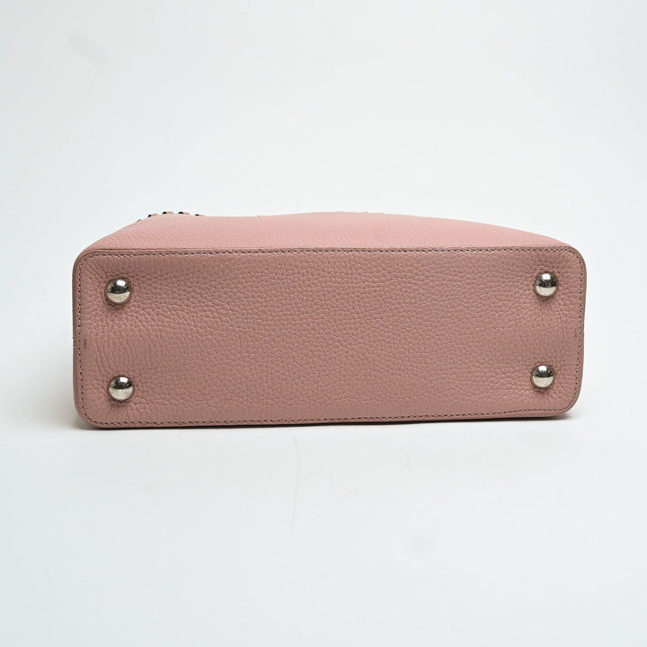 Louis Vuitton Pink Taurillon Leather Capucines MM Handbag