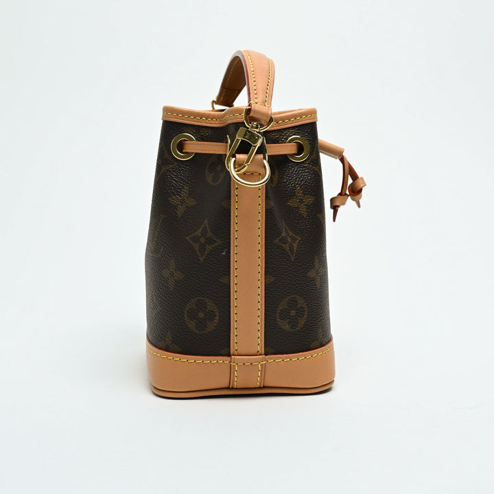 Louis Vuitton Brown Monogram Canvas Nano Noe Bucket Bag