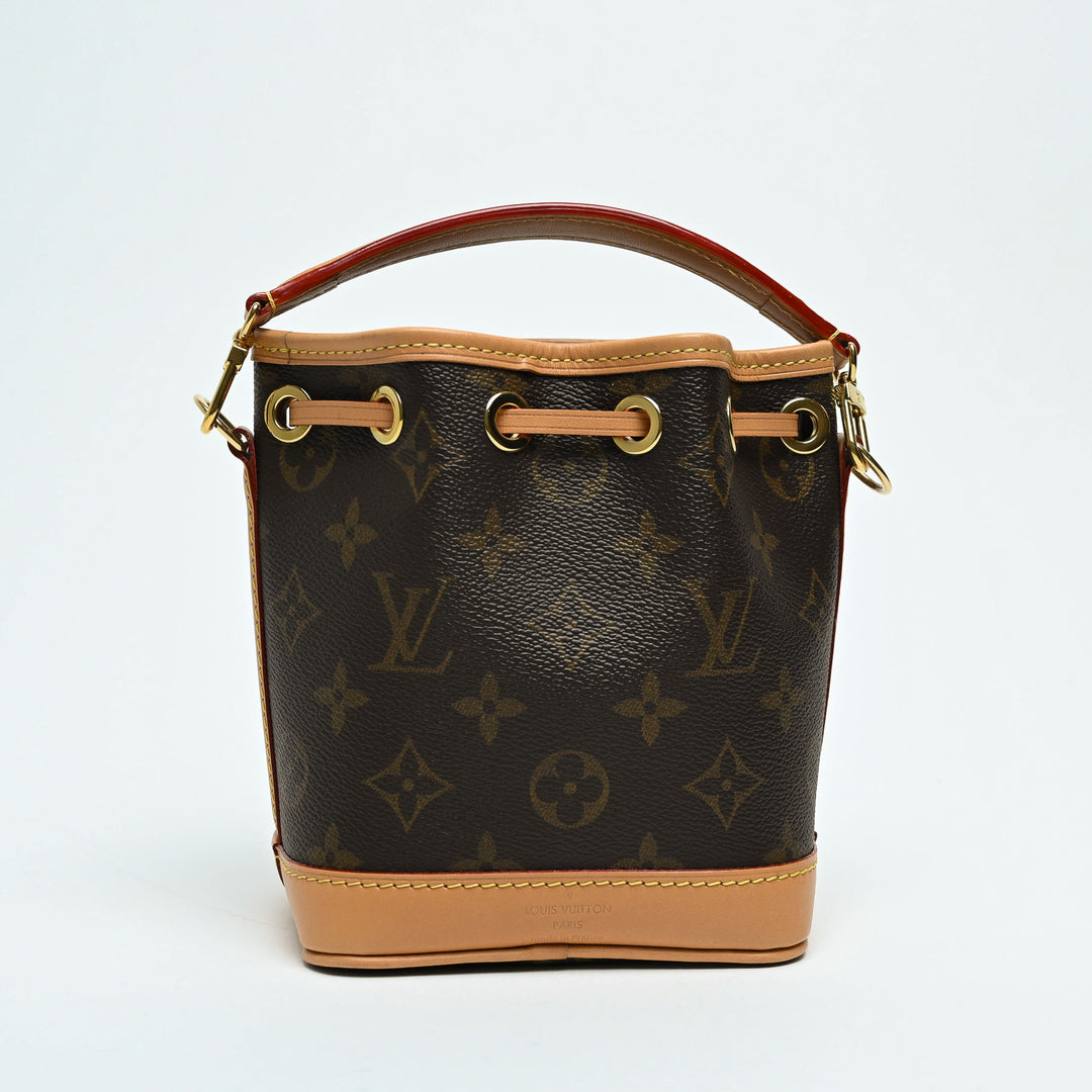 Louis Vuitton Brown Monogram Canvas Nano Noe Bucket Bag