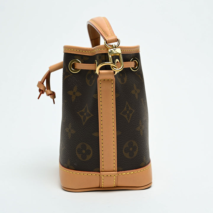 Louis Vuitton Brown Monogram Canvas Nano Noe Bucket Bag