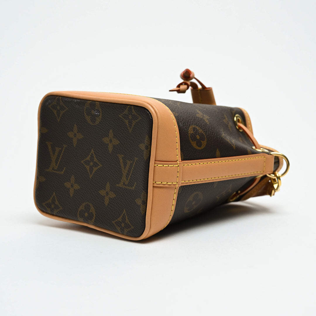 Louis Vuitton Brown Monogram Canvas Nano Noe Bucket Bag
