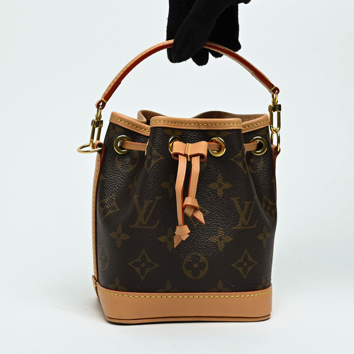 Louis Vuitton Brown Monogram Canvas Nano Noe Bucket Bag
