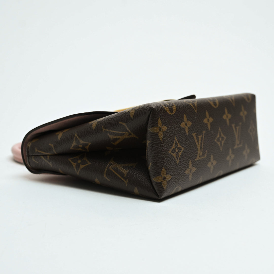 Louis Vuitton Rose Poudre Calf Leather & Monogram Canvas Locky BB Handbag