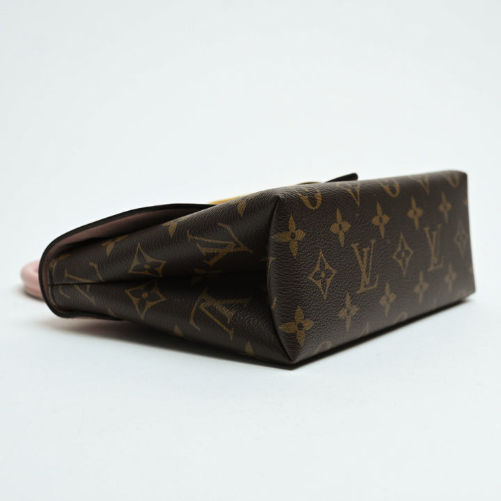 Louis Vuitton Rose Poudre Calf Leather & Monogram Canvas Locky BB Handbag