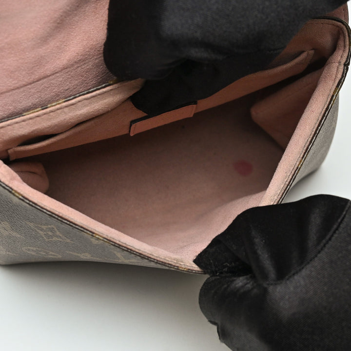 Louis Vuitton Rose Poudre Calf Leather & Monogram Canvas Locky BB Handbag