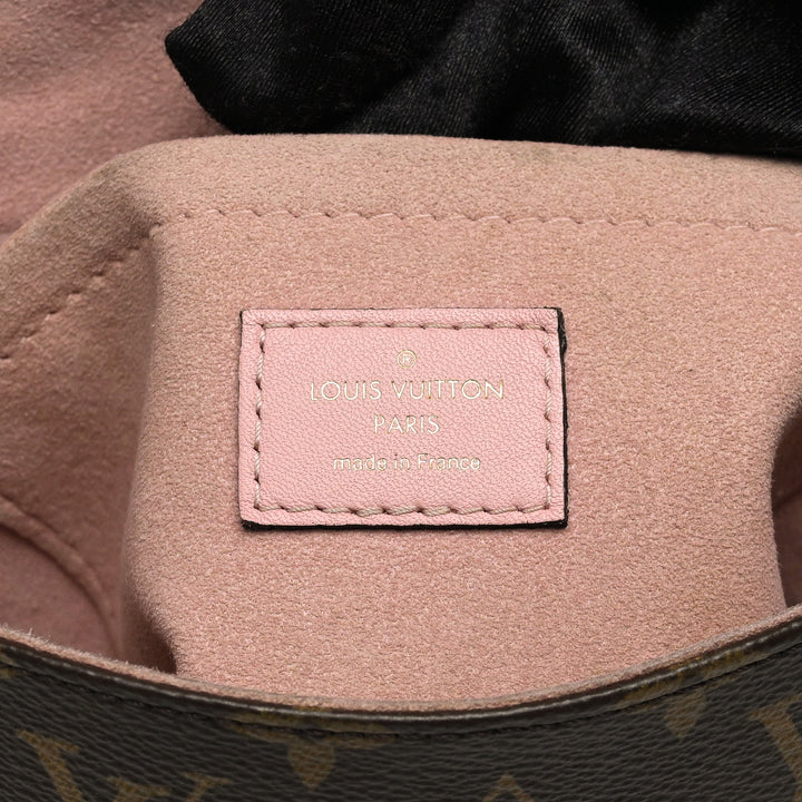 Louis Vuitton Rose Poudre Calf Leather & Monogram Canvas Locky BB Handbag