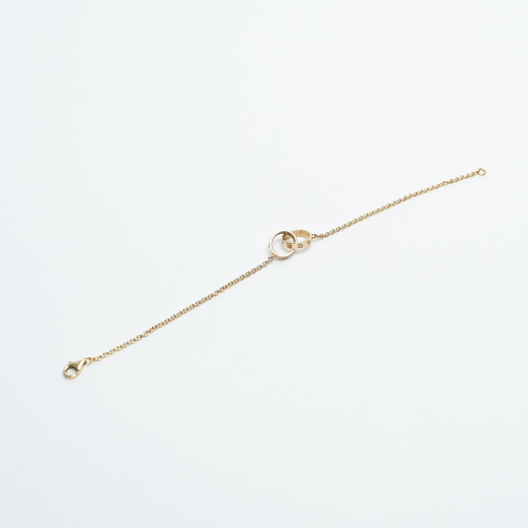 Cartier 18K Yellow Gold Baby Love Bracelet on Chain