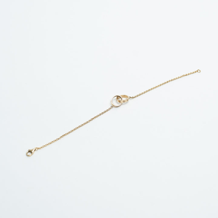 Cartier 18K Yellow Gold Baby Love Bracelet on Chain