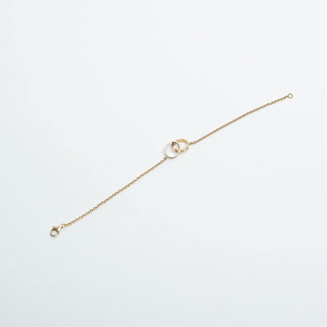 Cartier 18K Yellow Gold Baby Love Bracelet on Chain