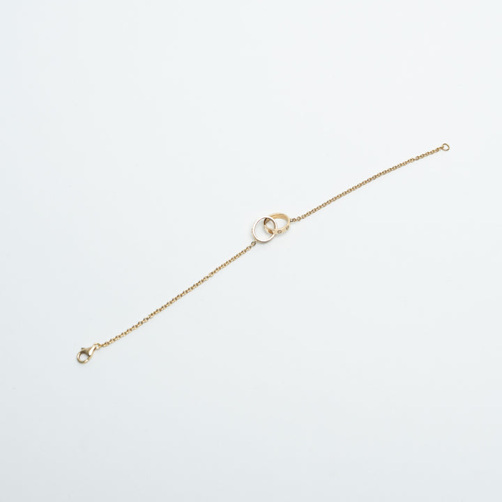 Cartier 18K Yellow Gold Baby Love Bracelet on Chain