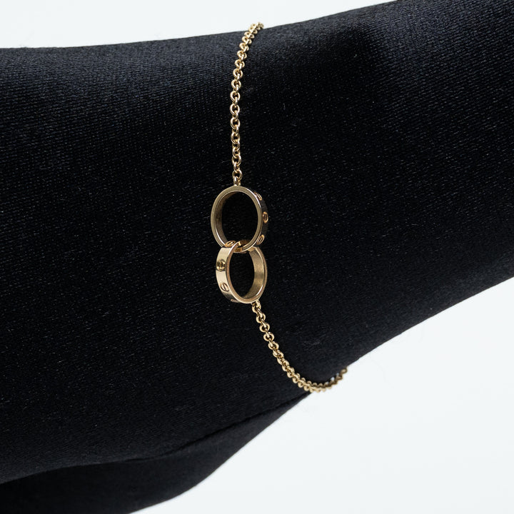 Cartier 18K Yellow Gold Baby Love Bracelet on Chain