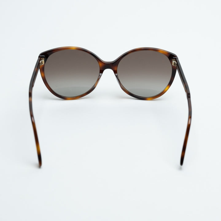 Fendi Fine Round Cat Eye Tortoise Shell Sunglasses