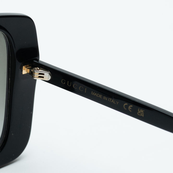Gucci Black Oversized Square Frame Sunglasses