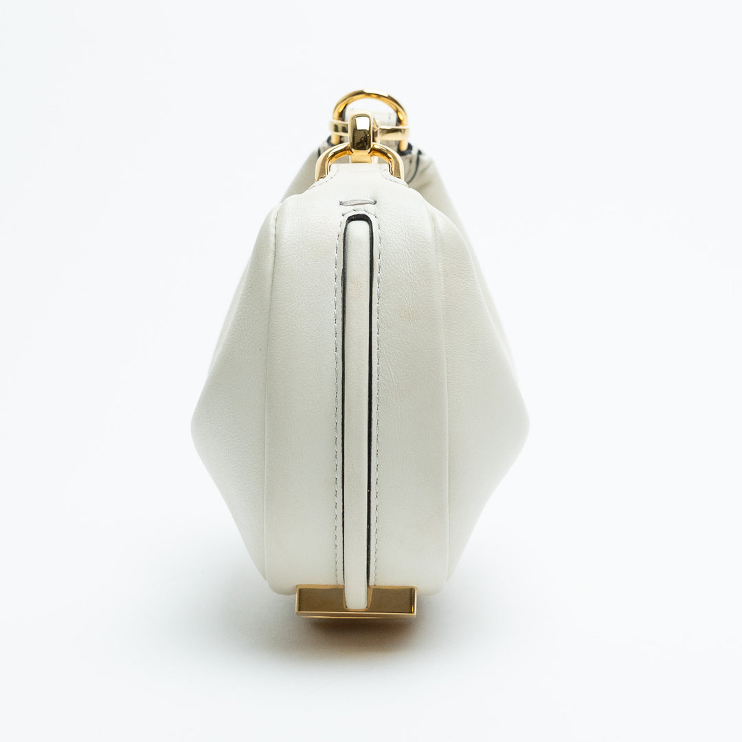 Fendi Ivory Calf Leather Fendigraphy Mini Bag