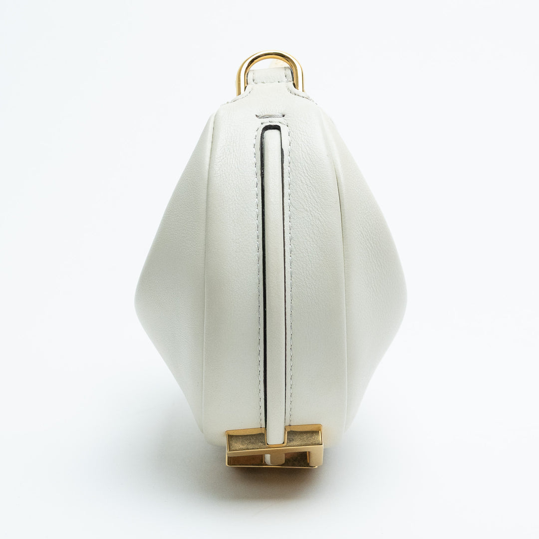 Fendi Ivory Calf Leather Fendigraphy Mini Bag