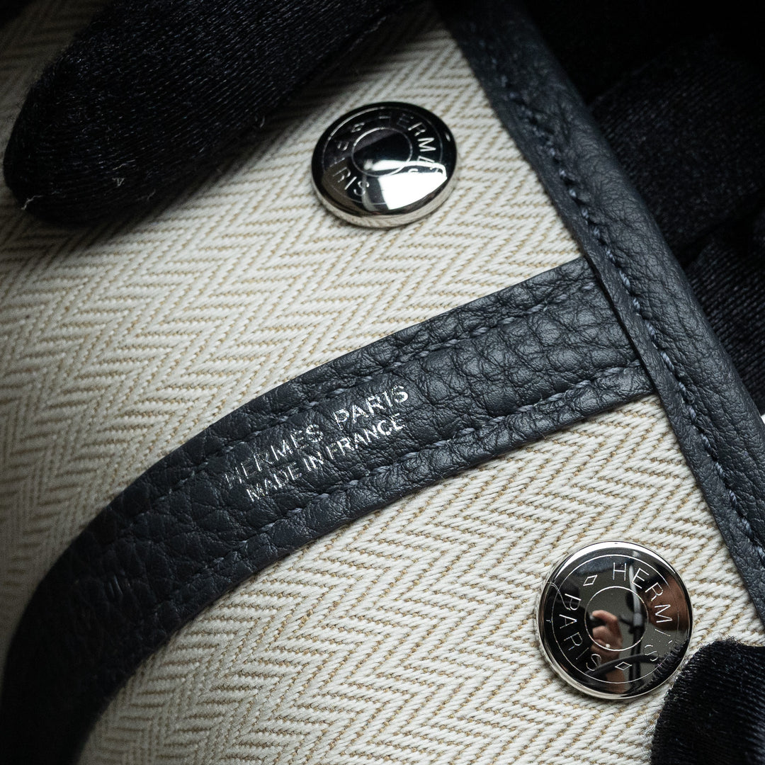 Hermes Grey Negonda Leather Garden Party 30
