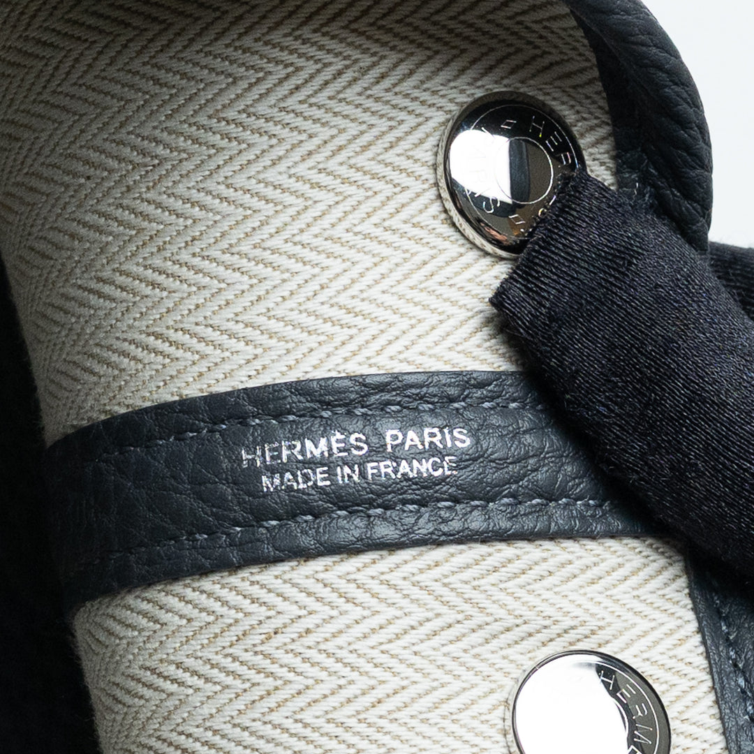 Hermes Grey Negonda Leather Garden Party 30