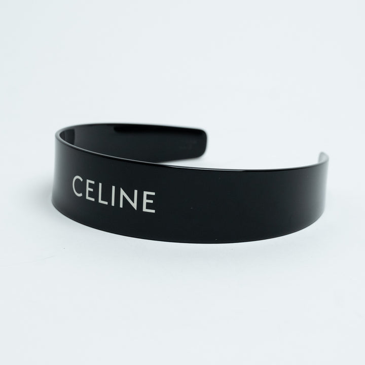 Celine Black Logo Headband