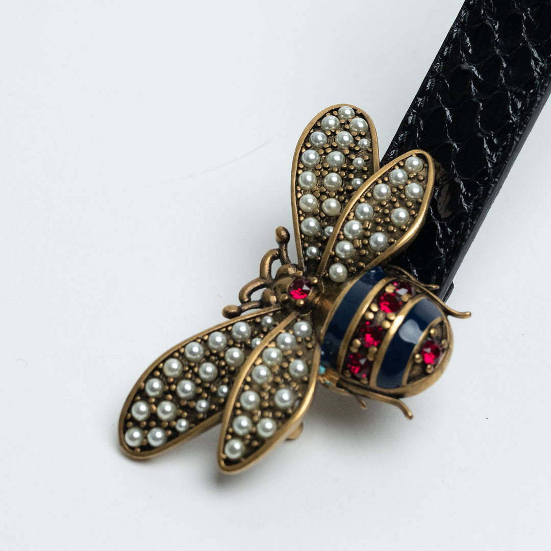 Gucci Queen Margaret Bee Belt Size 80