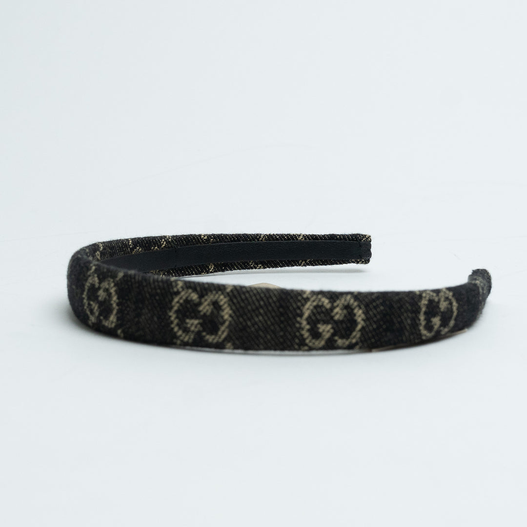 Gucci Denim Monogram Headband