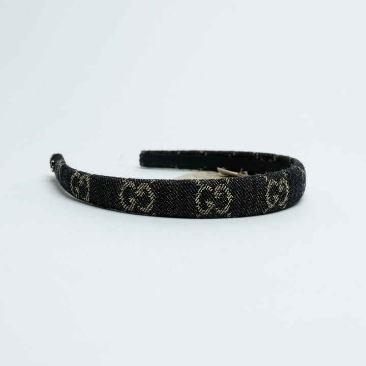 Gucci Denim Monogram Headband