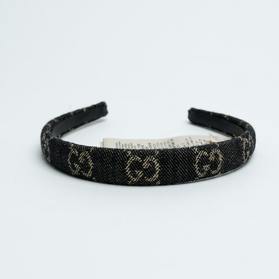 Gucci Denim Monogram Headband