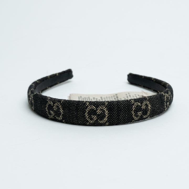 Gucci Denim Monogram Headband