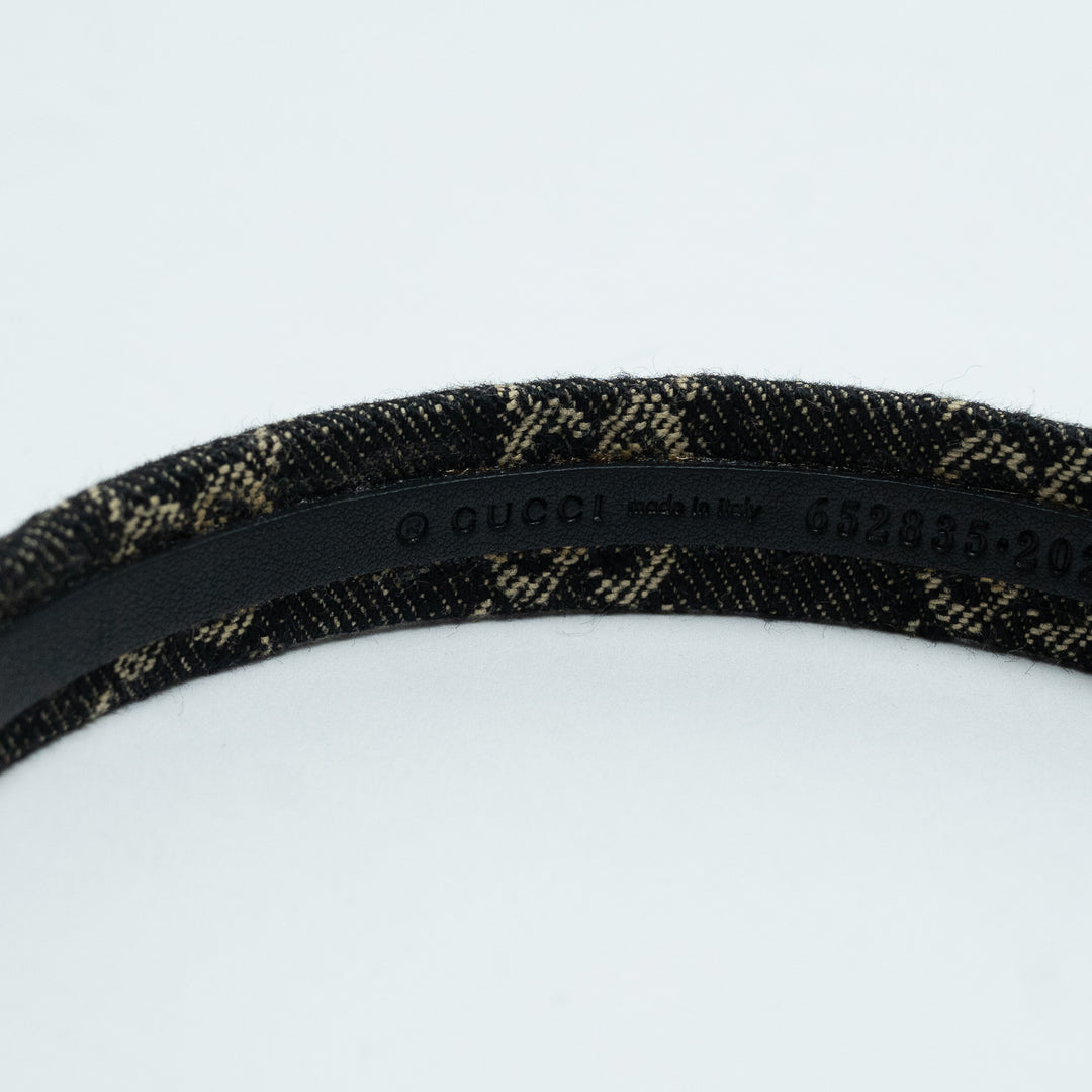 Gucci Denim Monogram Headband