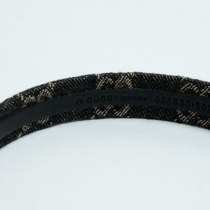 Gucci Denim Monogram Headband