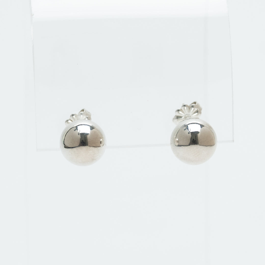 Tiffany & Co. Sterling Silver HardWear Ball Stud Earrings