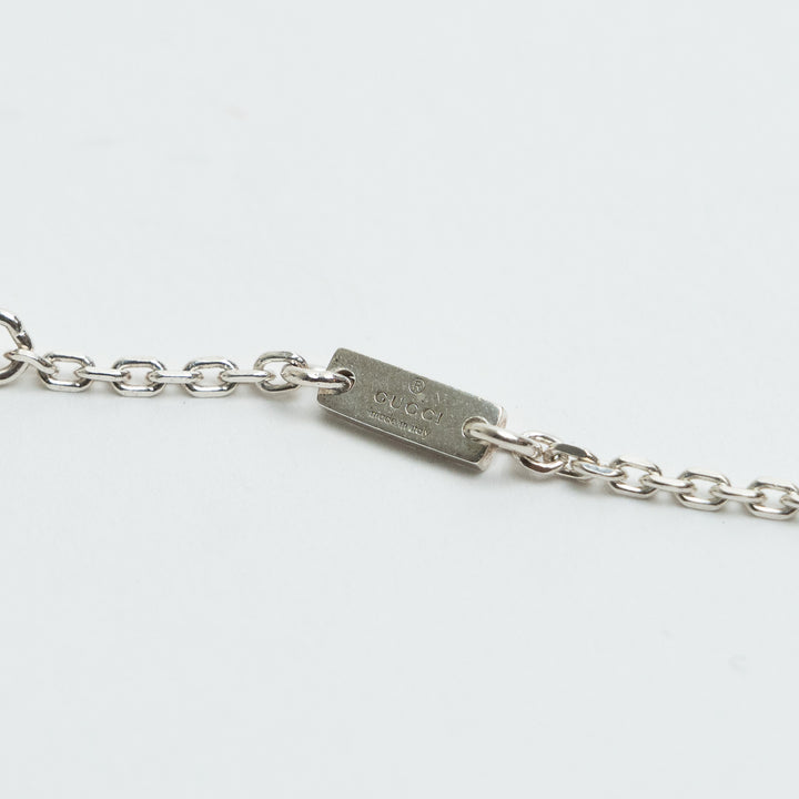 Gucci Sterling Silver Geometric Interlocking GG Zirconia Bracelet