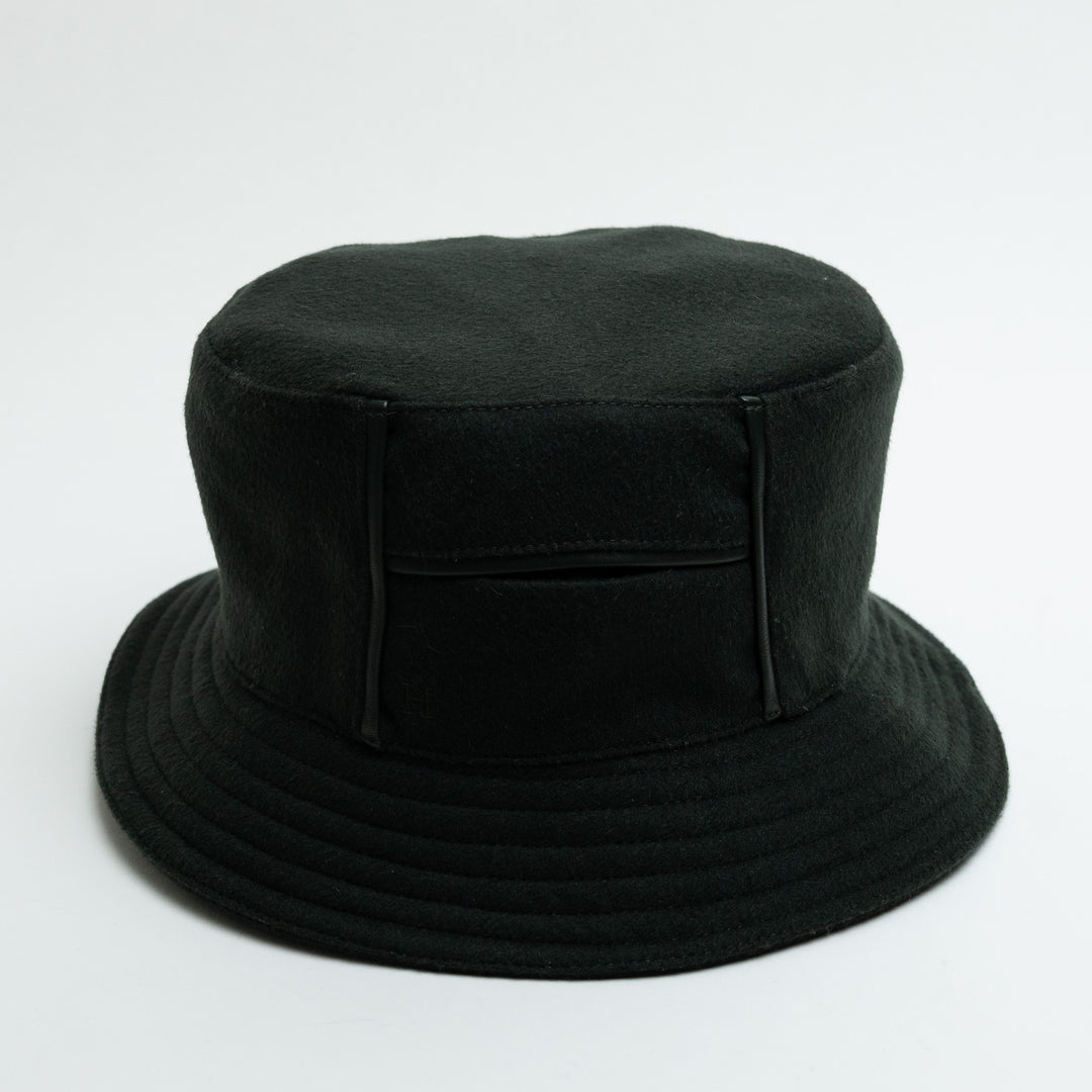 Hermes Dark Green Cashmere Raoul Bucket Hat Size 59
