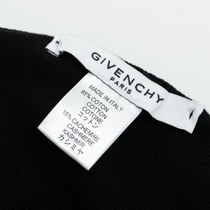 Givenchy Black Knit Logo Beanie