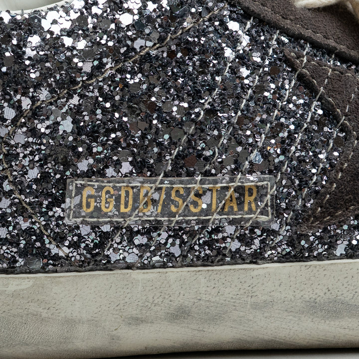 Golden Goose Super-Star Glitter Low-Top Sneakers Size 37