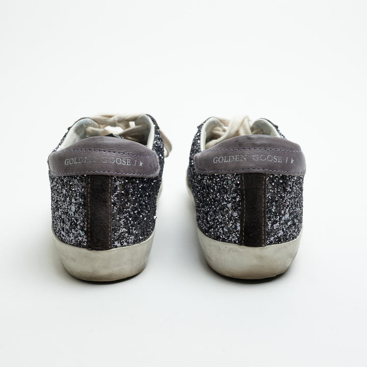 Golden Goose Super-Star Glitter Low-Top Sneakers Size 37