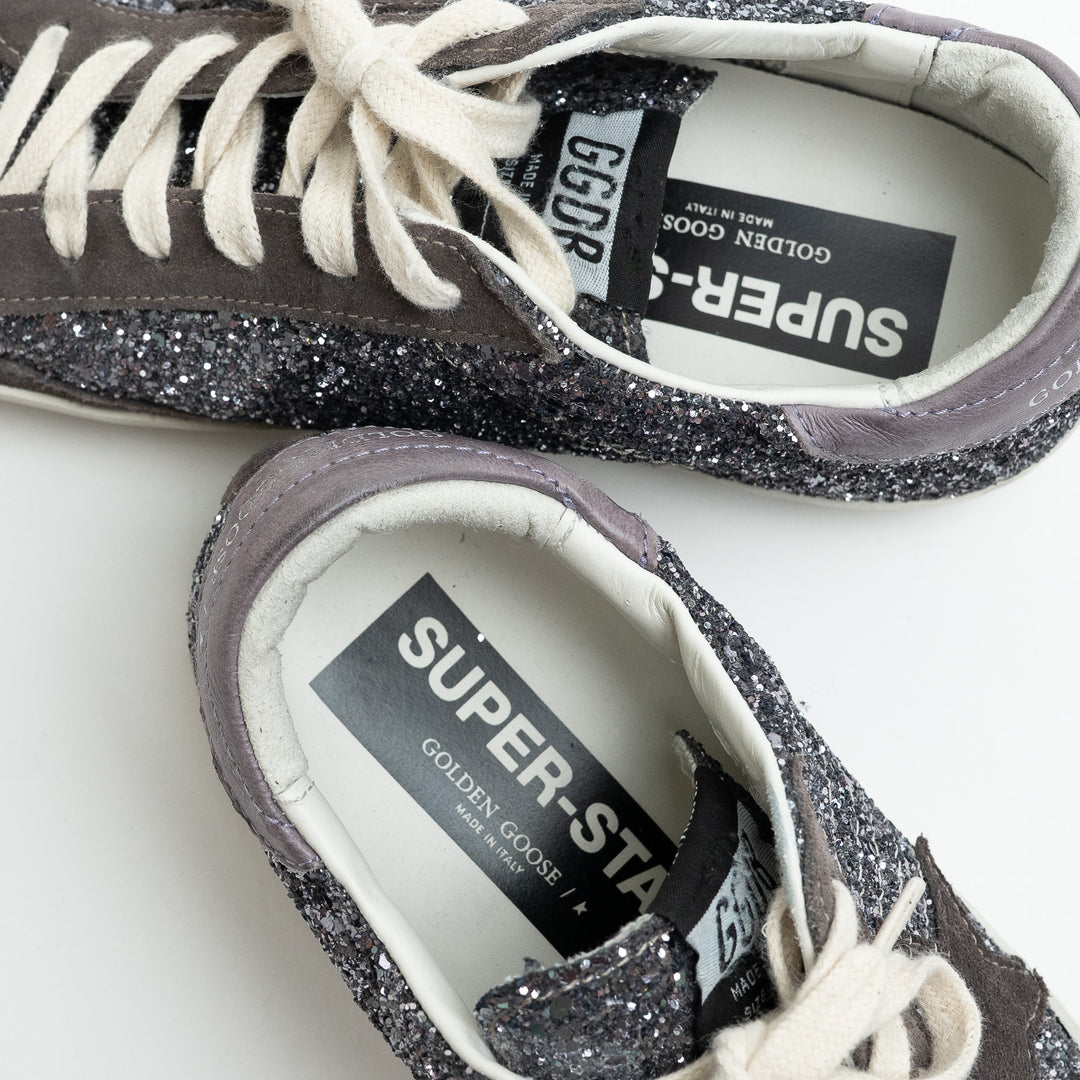 Golden Goose Super-Star Glitter Low-Top Sneakers Size 37