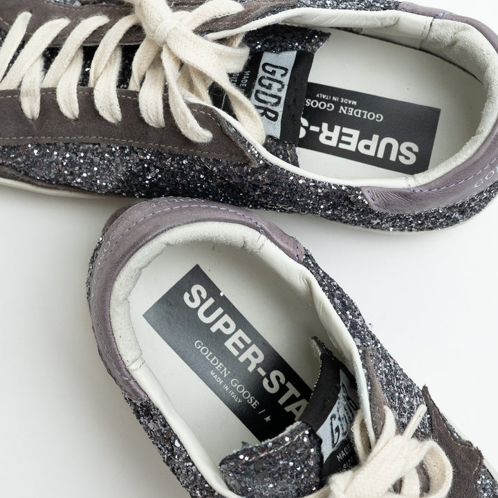 Golden Goose Super-Star Glitter Low-Top Sneakers Size 37