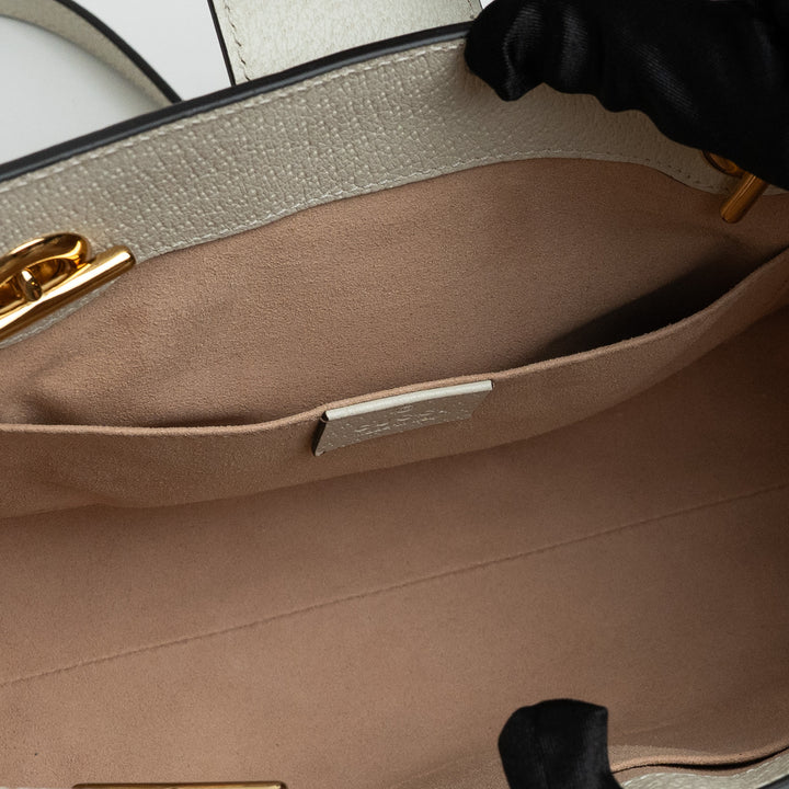Gucci GG Supreme Canvas Floral Patterned Padlock Tote