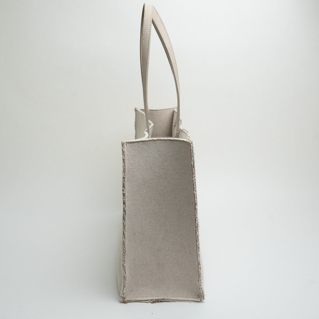 Givenchy Beige Canvas Logo Large Shopper G-Tote