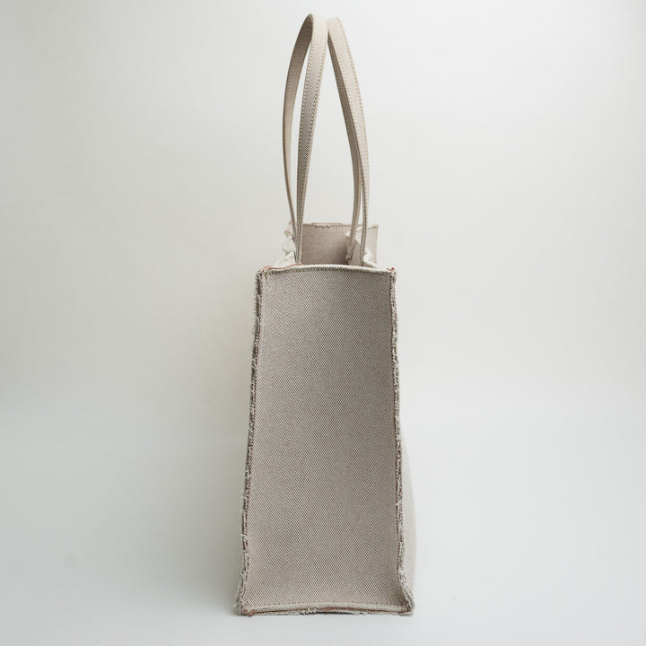 Givenchy Beige Canvas Logo Large Shopper G-Tote