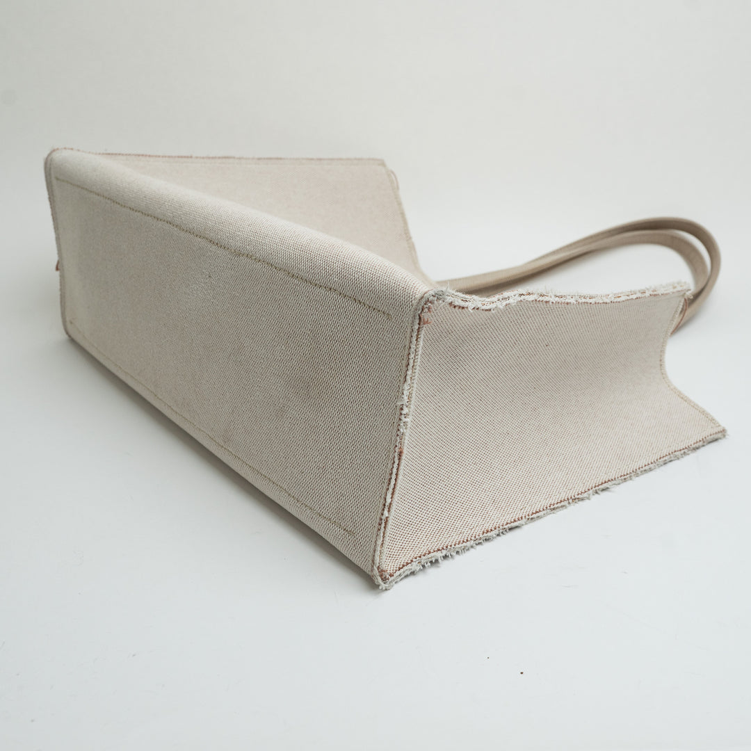 Givenchy Beige Canvas Logo Large Shopper G-Tote