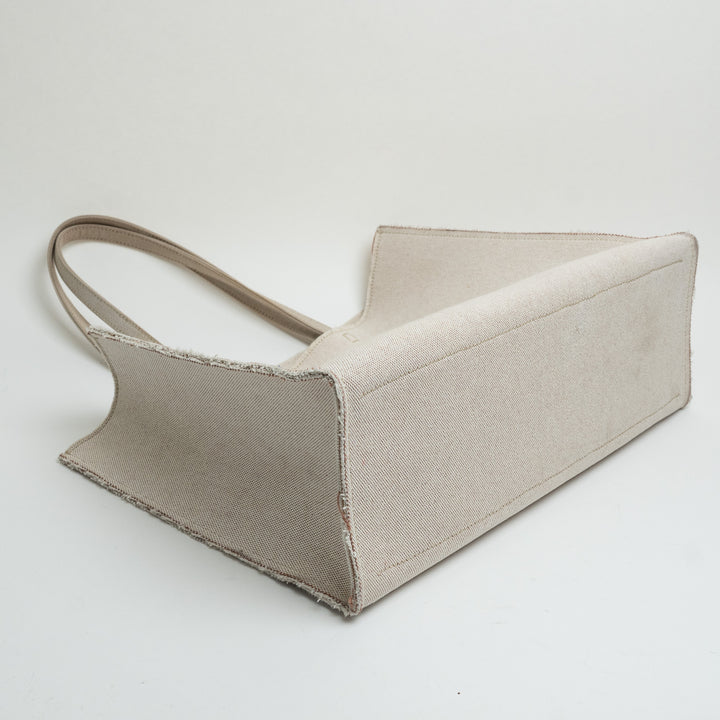 Givenchy Beige Canvas Logo Large Shopper G-Tote