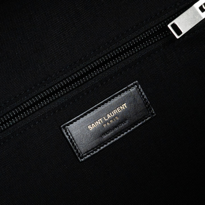 Saint Laurent Red Paisley Canvas City Backpack