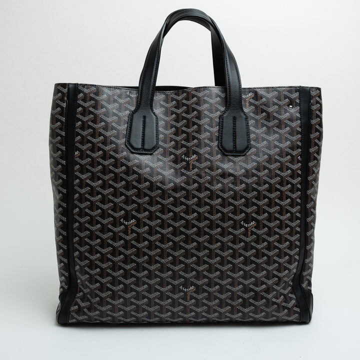 Goyard Black Goyardine Canvas Voltaire Tote Bag