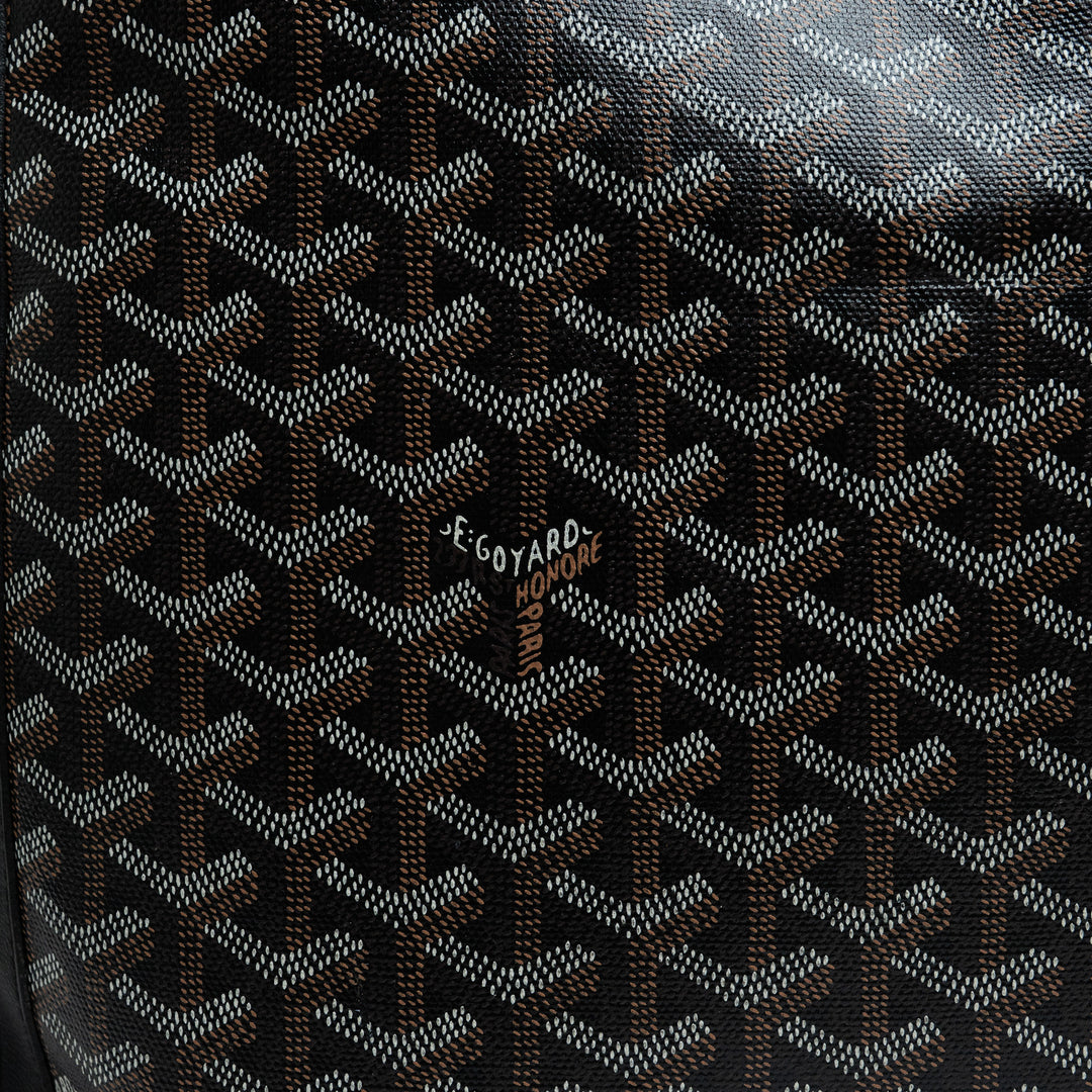 Goyard Black Goyardine Canvas Voltaire Tote Bag
